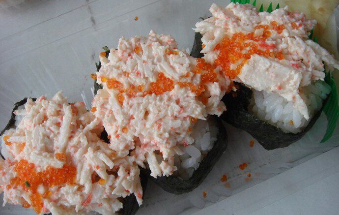 寿司500g五盒江浙沪沙拉料理蟹肉即食开袋风蟹寿司料理
