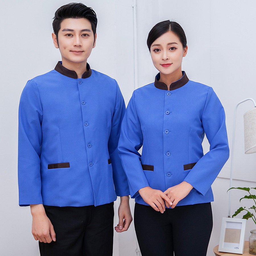 保洁服长袖秋冬装套装物业酒店宾馆客房阿姨清洁工保洁员工作服女