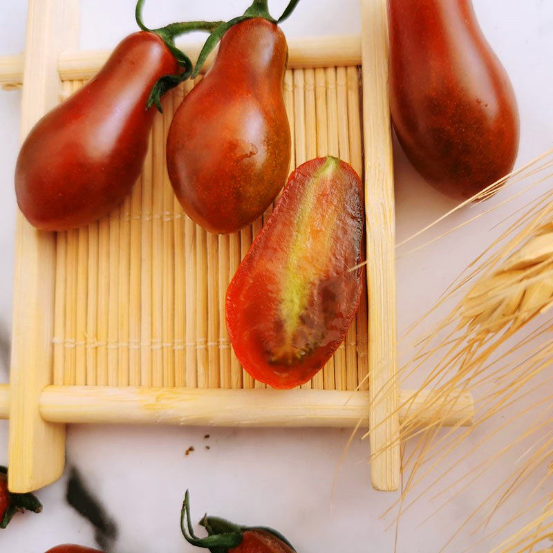 紫花高口感产量口感甜度花生黑色种籽西红柿小樱桃蔬菜种子