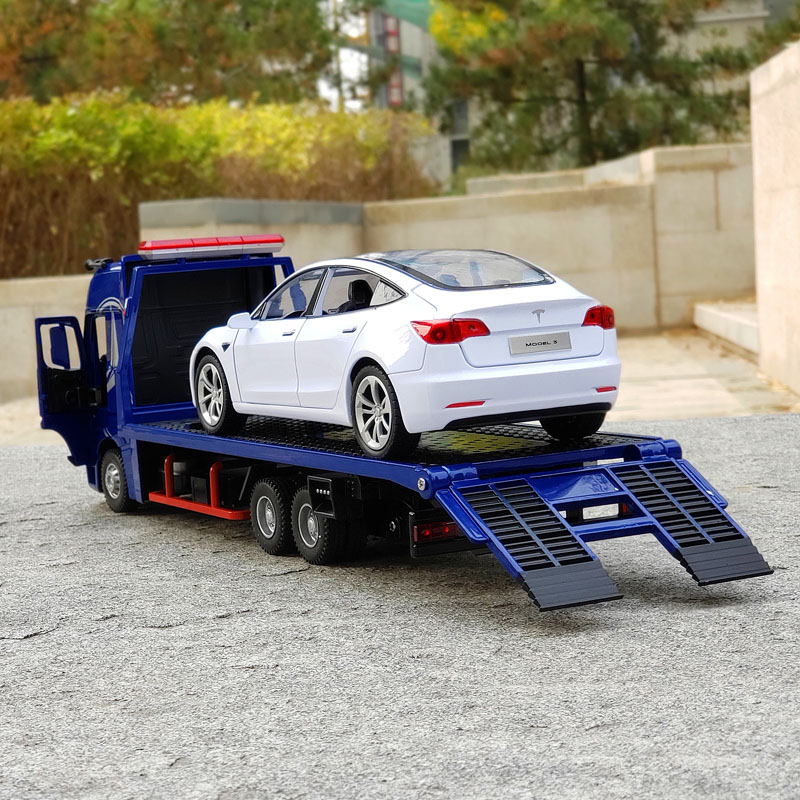 奔驰actros合金拖车汽车模型仿真金属救援运输车清障车模