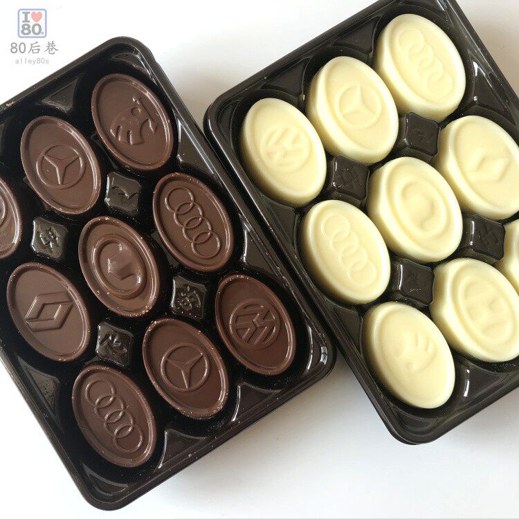 巧克力儿时飞的小盒盒装小时候黑白双色8090怀旧黑巧克力