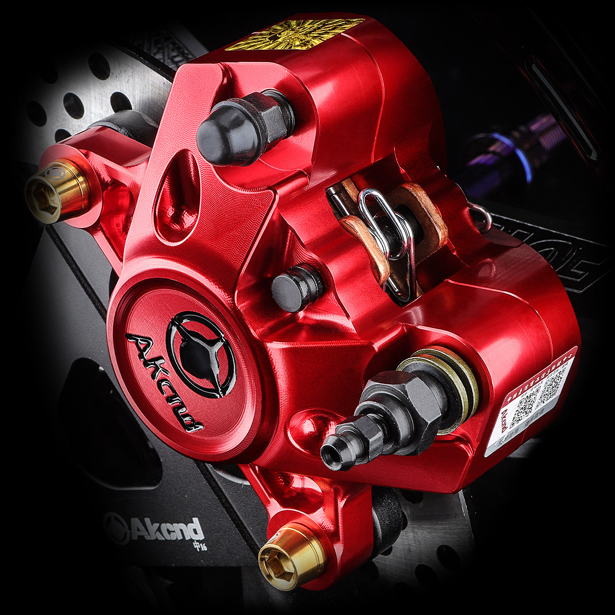 akcnd螃蟹卡钳d4改装小牛uqi msm2f2电动车刹车装置