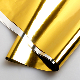 亮纸亮金纸铂金纸双色防水纸节庆庆典用品开业花篮纸金纸银纸包装