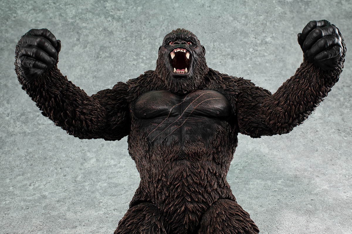 预定包邮megahousemhua怪兽哥斯拉金刚斧头可动手办