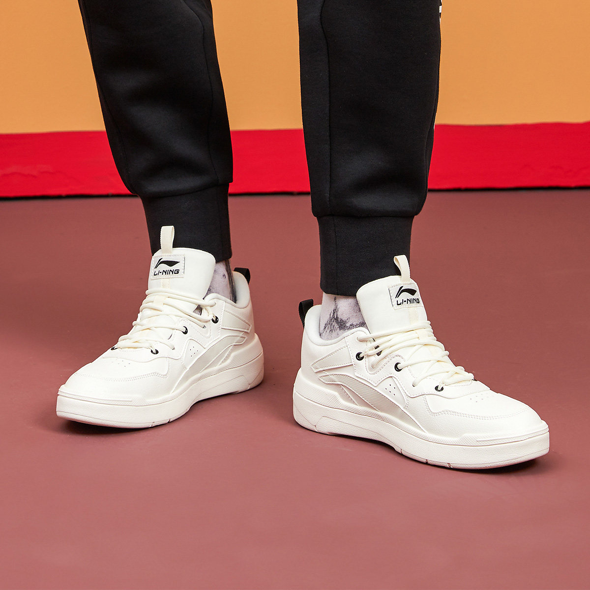 李宁惟吾superwave男低经典休闲小白鞋运动轻便板鞋运动休闲鞋