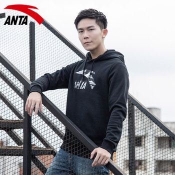 ANTA Jacket Men's Sweatshirt 2024 New Spring Velvet Casual Top Official Flagship Authentic Sportswear Men's Clothing