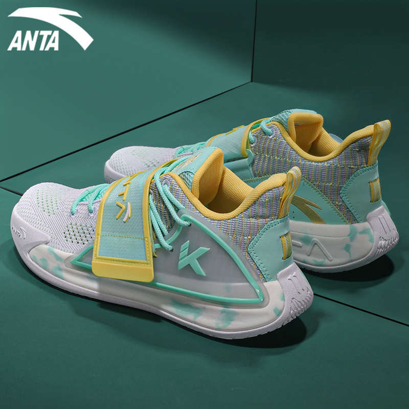 安踏篮球球鞋男鞋水花2代实战低帮2021新款篮球鞋