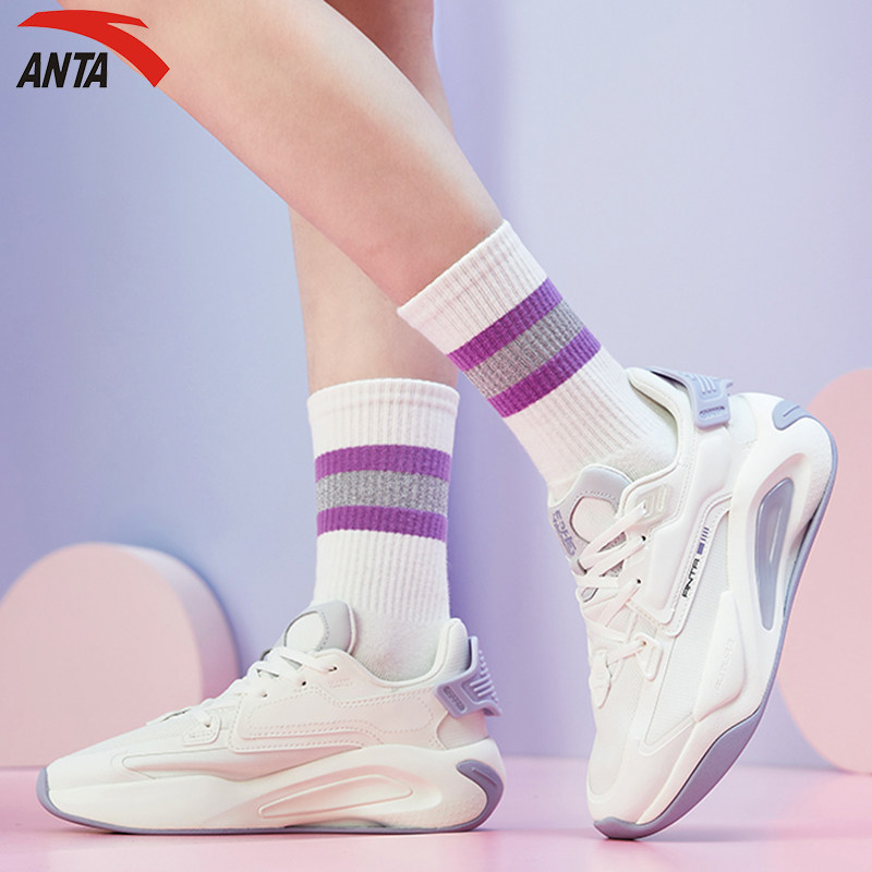 安踏女鞋超体运动鞋女2022春季新款官方旗舰c37休闲鞋夏季跑步鞋