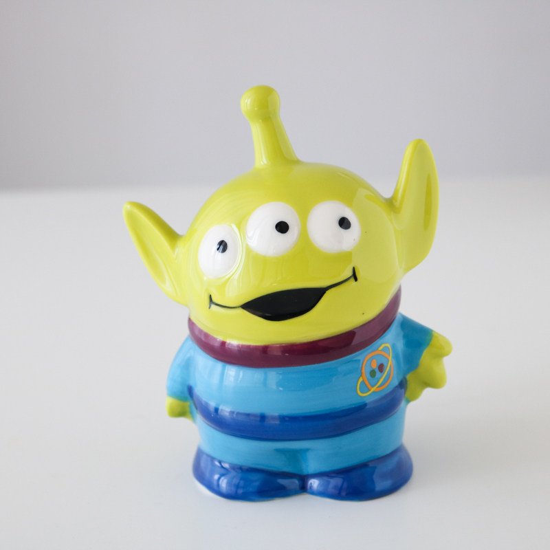 w1962出口日本陶瓷立体卡通三眼宝宝创意储蓄罐孩子摆件
