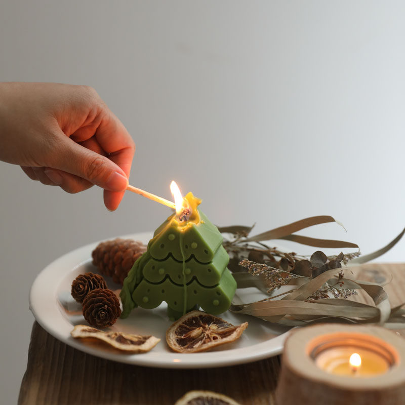 w1962圣诞限定香薰蜡烛手工diy大豆创意节日香薰蜡烛