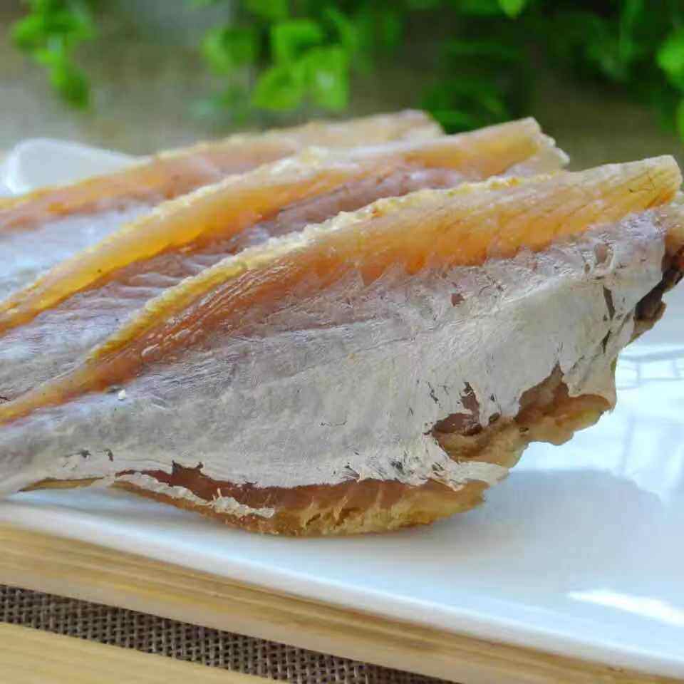 台山特产剥皮鱼干咸香大目去头大眼200克新广隆鱼干