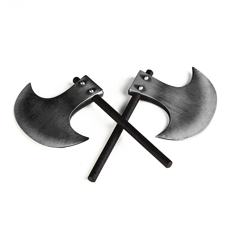 斧头武器兵人12寸板斧李逵双斧黑旋风天杀兵器兵人专区