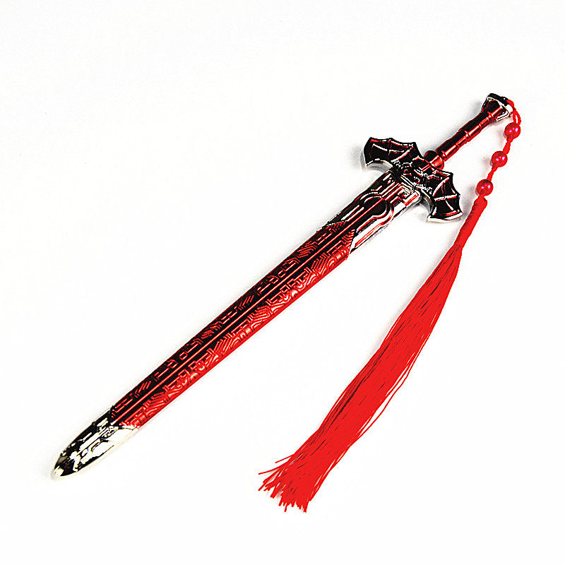 白剑模型兵器兵人12寸佩剑武侠双剑侯红剑血衣兵人专区