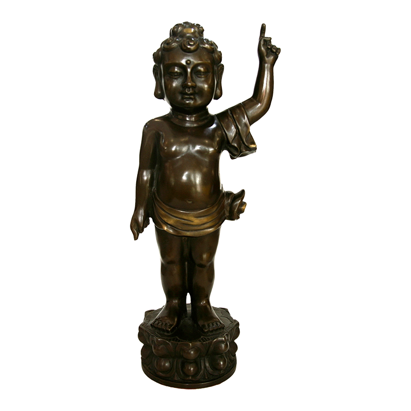 佛像贞玉吉纯铜太子像王子释迦牟尼小浴铜像佛堂居家摆件
