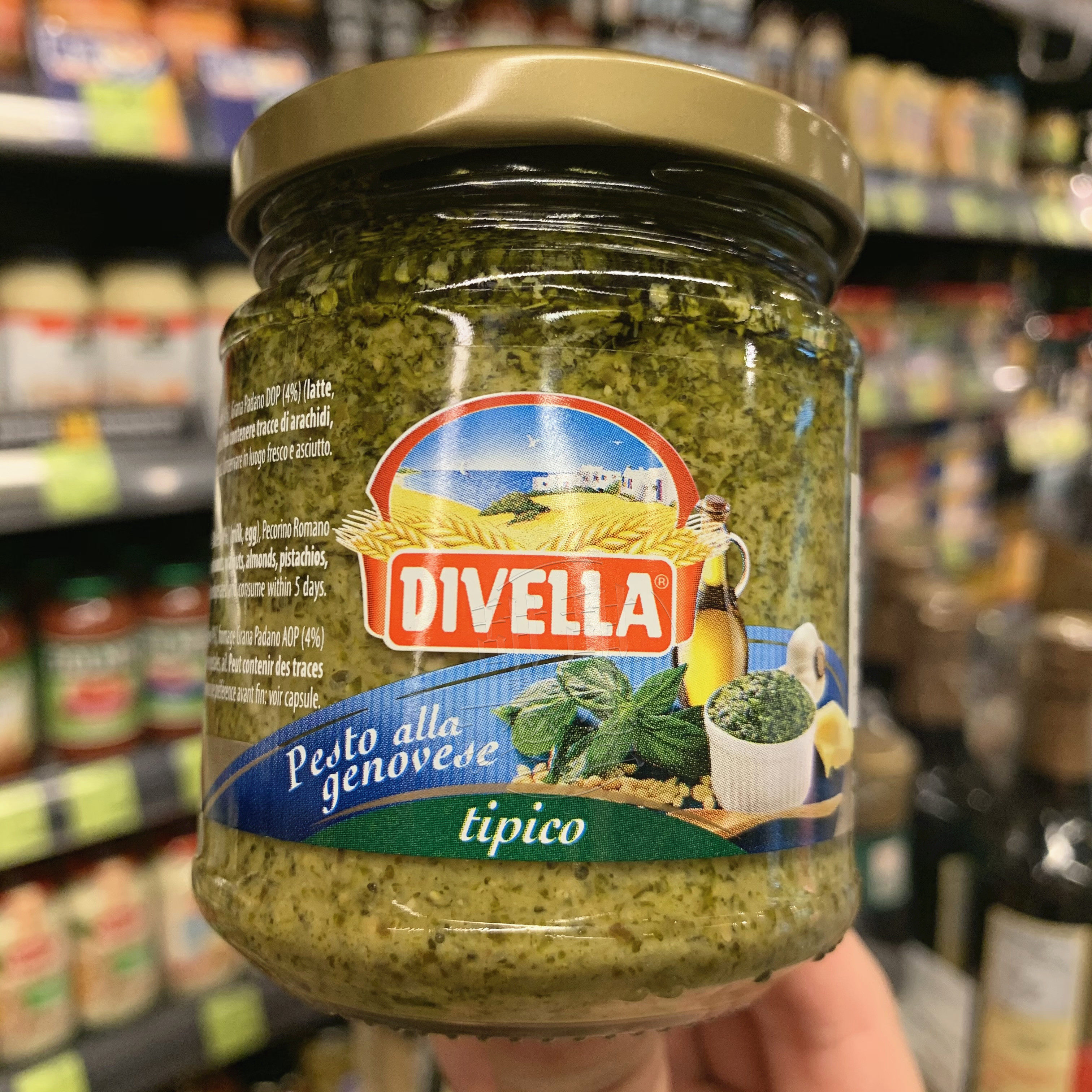 香港代购divella戴维pestoallagenovese意大利香草意粉酱类调料