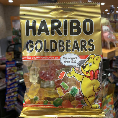 香港代购权志龙同款进口德国haribo哈瑞宝小熊qq软糖橡皮糖100g
