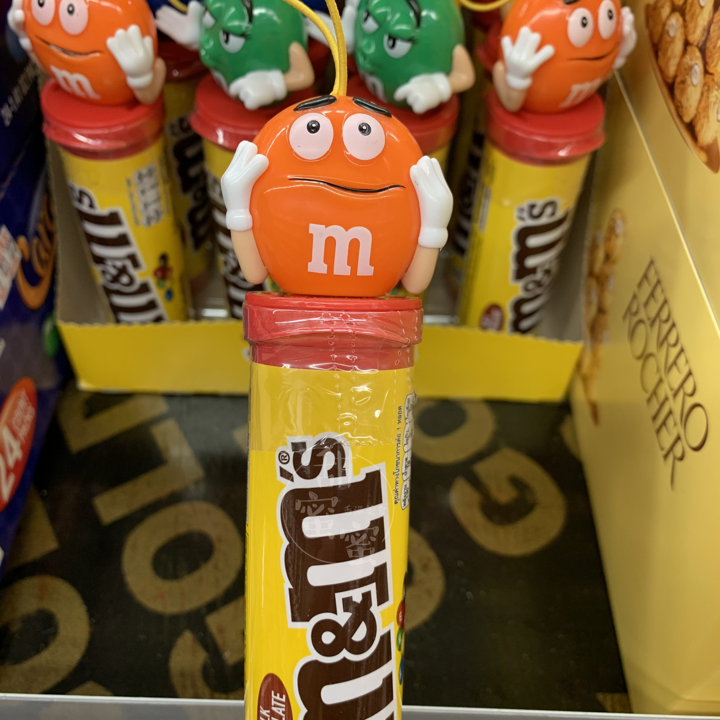 现货正品美国进口牛奶朱古力mm豆带公仔便携巧克力制品