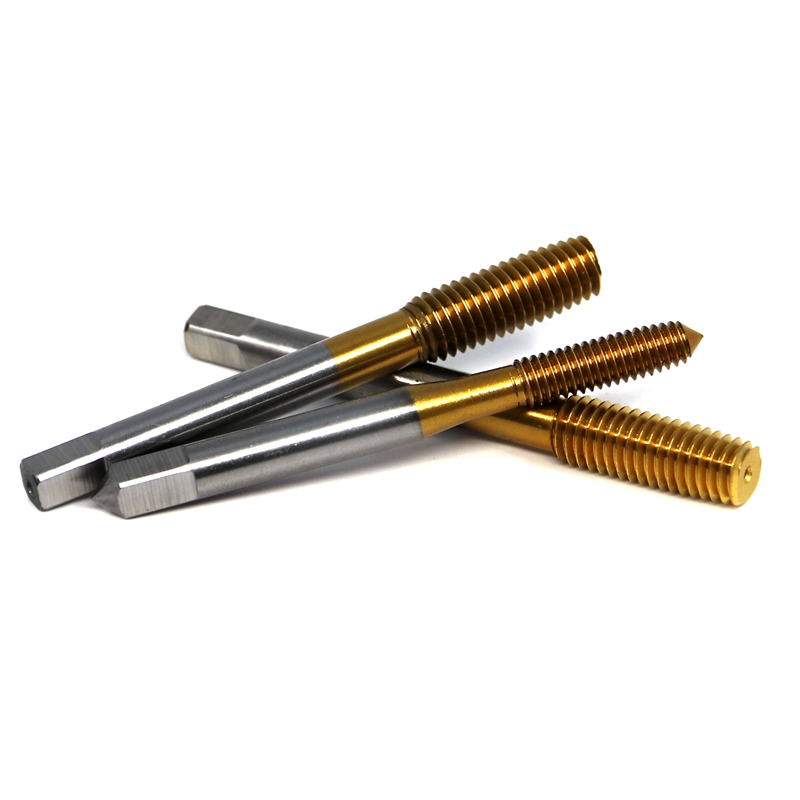 挤压百斯特镀钛黄色丝锥无排屑机用直槽丝m3m10机用丝锥