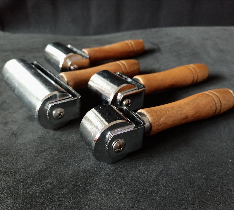 皮革滚轮手推滚筒压边滚边器滚胶轮碾压轮小其他锤