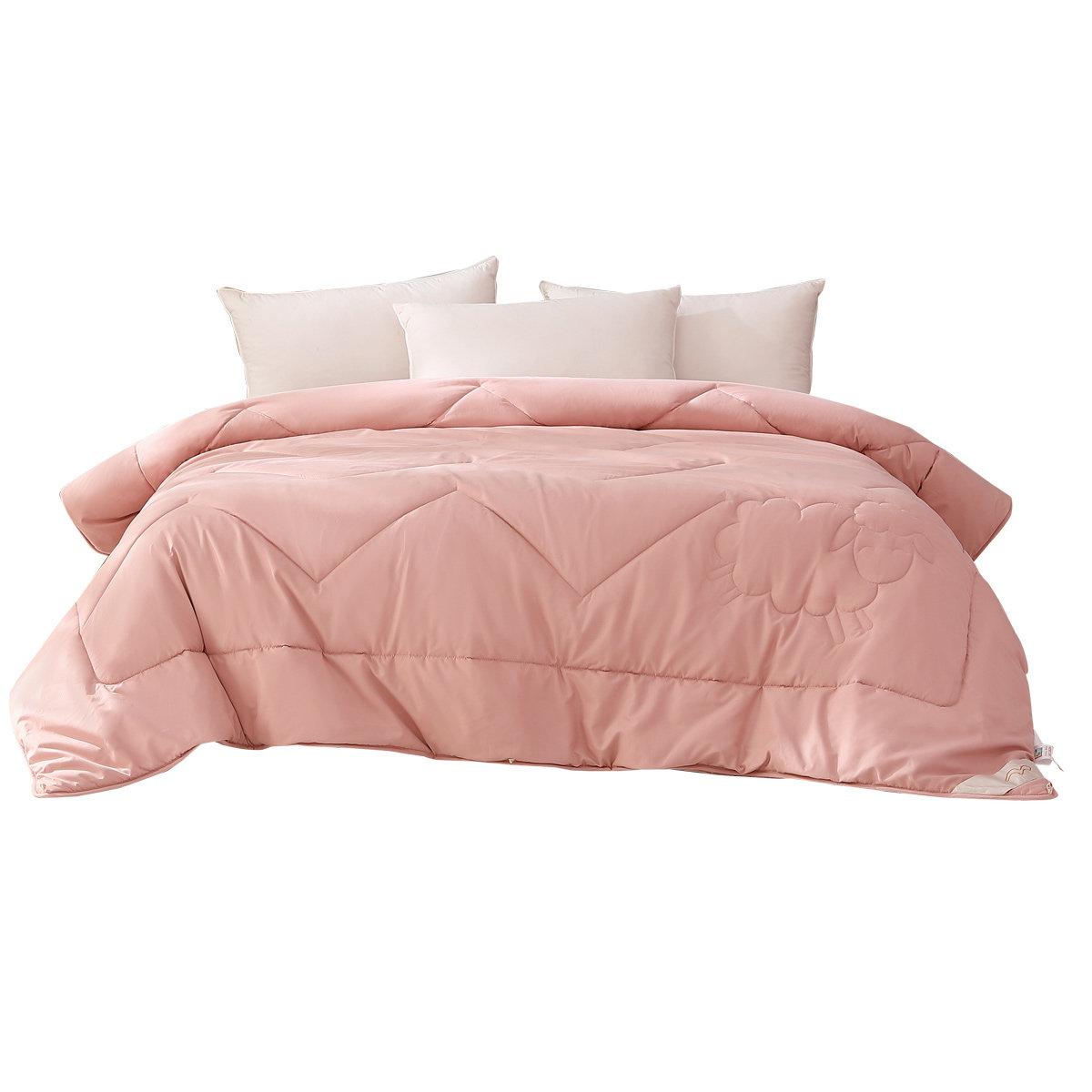 水星家纺蓄热抗菌防螨澳洲羊毛加厚羊毛被