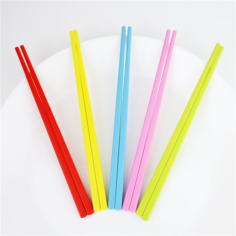 家用儿童筷子彩色密胺学生可爱优质吃饭餐具筷子