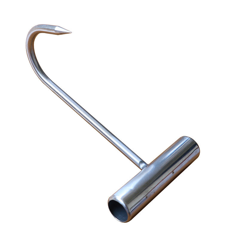 包邮不锈钢肉钩猪肉双勾子丁字挂钩拖钩多用手拉钩猪牛羊屠宰烤钩