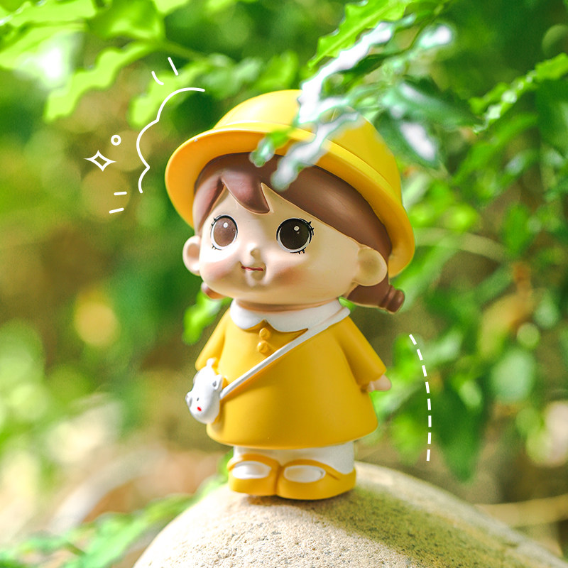 创意玩偶盲盒摆件小女孩可爱手办公仔娃娃车载潮玩盲盒