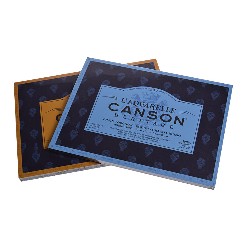 康颂canson传承水彩全棉300g专业级水彩纸中粗素描