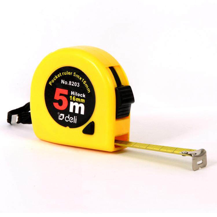 卷尺得力82032米3米5米木工测量量尺耐磨各类尺