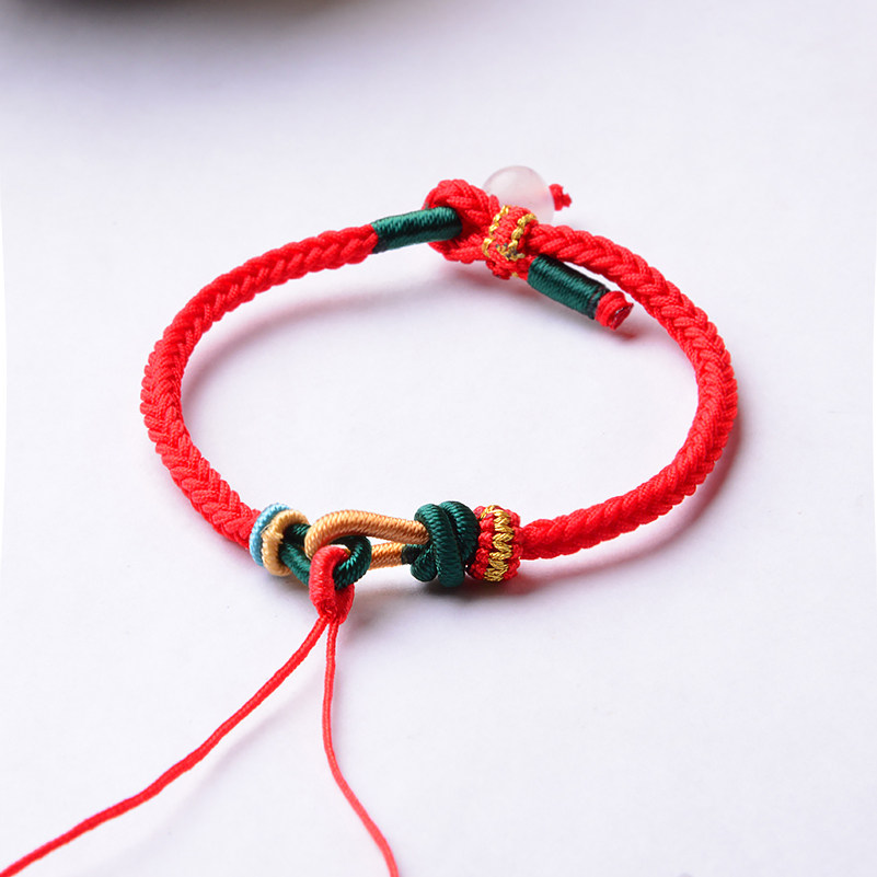 手工编织半成品八股手链手绳diy银饰手牌黄金绳