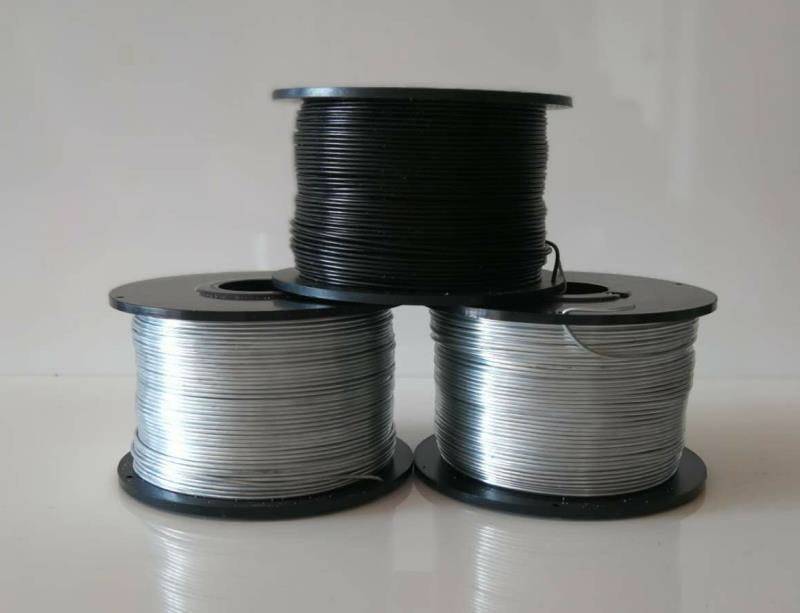 光缆扎线挂机铁丝镀锌皮线绝缘挂缆机扎丝08号丝扎丝