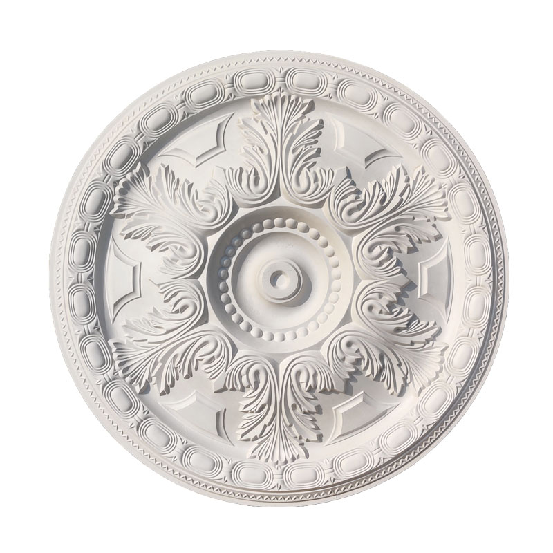 石膏美式灯盘圆形花盘67cm80cm50cm欧式吊灯底座圆盘石膏线条