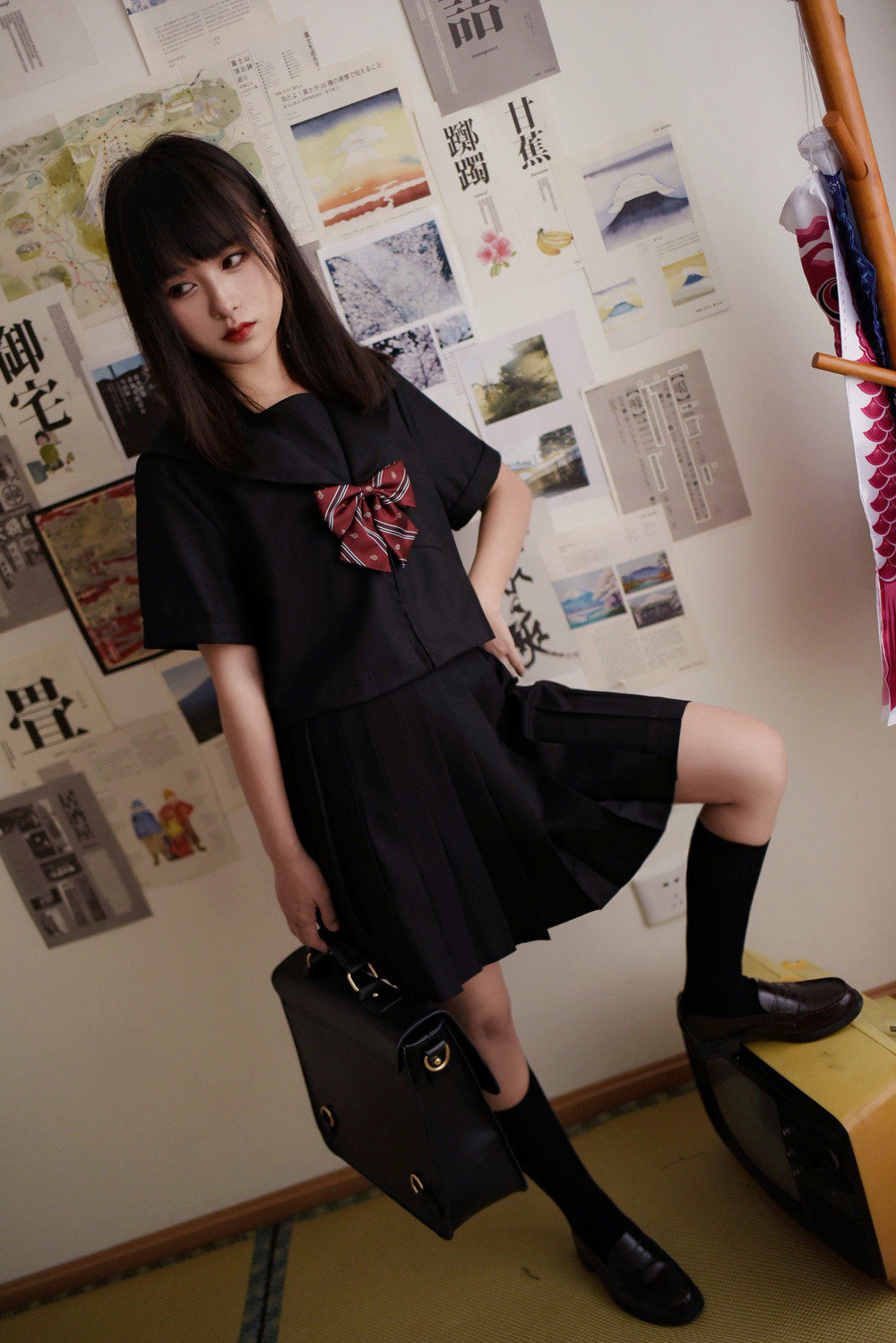 【old driver】[定jin] 黑无本 关西襟 正统jk制服 秋冬 日系校服
