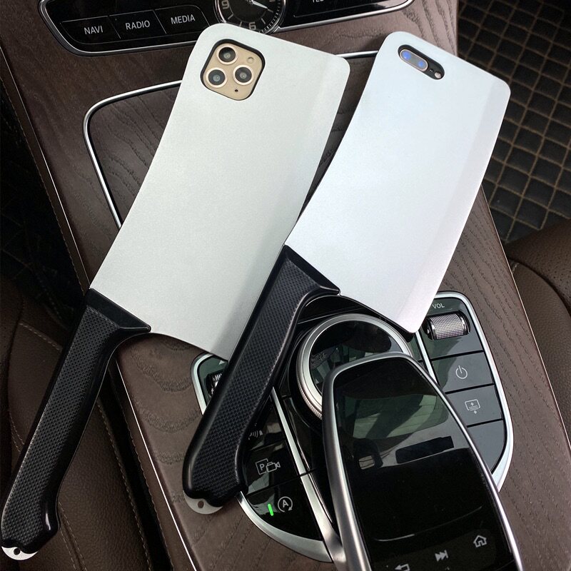 苹果11菜刀手机壳创意个性潮牌iphone11pro趣味刀型xsmax恶搞怪xr