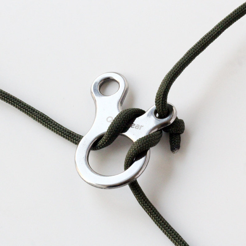 3孔轻装户外野营结环打结捆绑扣伞风绳帐篷挂扣