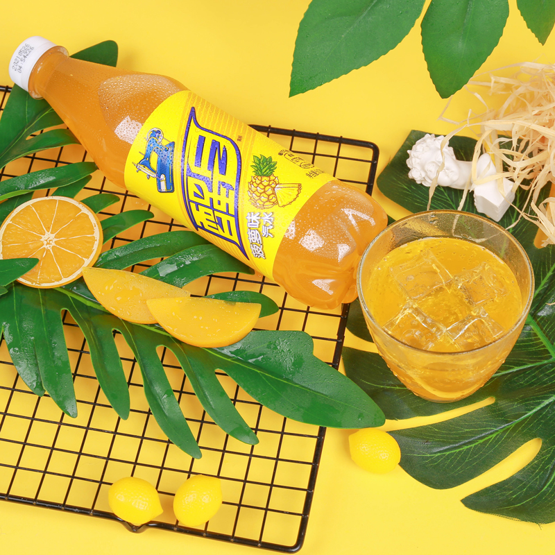 可口可乐醒目苹果水蜜桃菠萝啤味汽水500ml瓶装夏日碳酸饮料