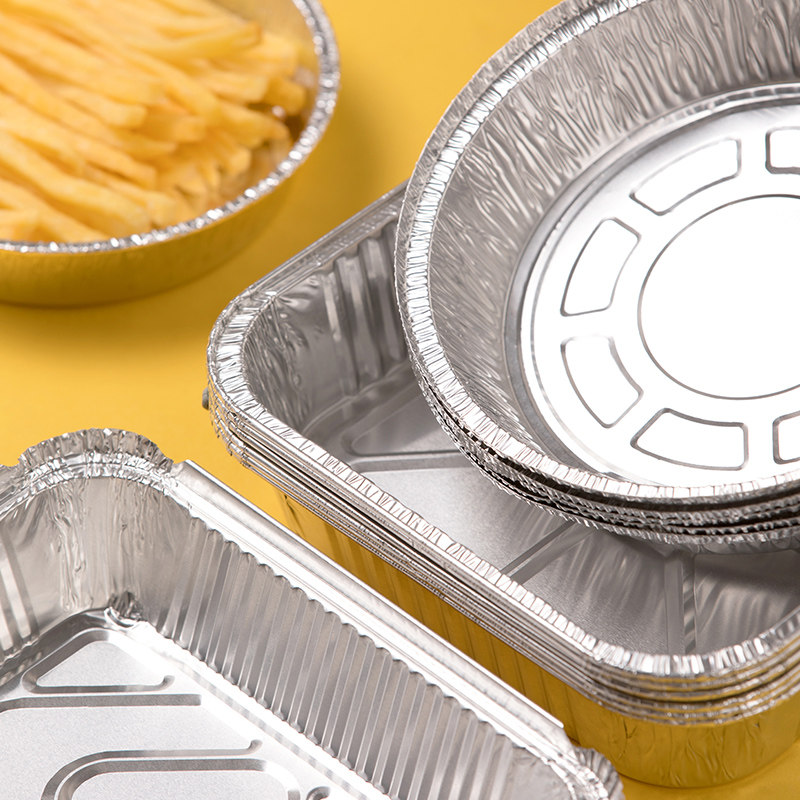 茶花空气炸锅专用锡纸碗盘加厚圆盘16只