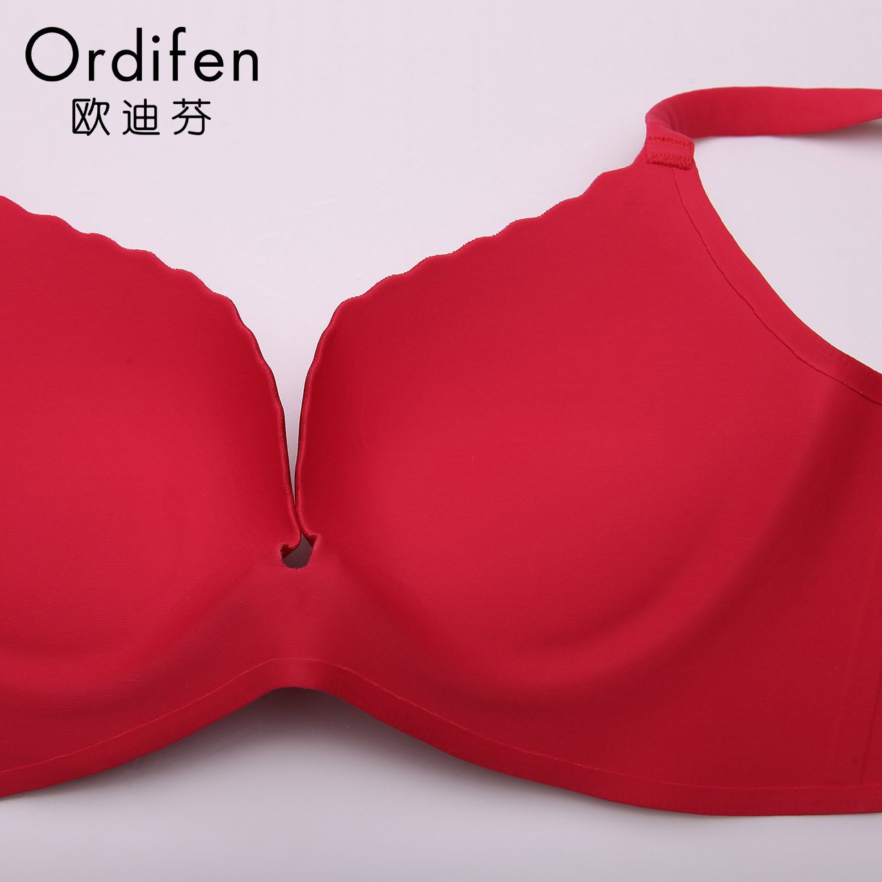 ordifen/欧迪芬内衣光面一片式无痕水袋文胸胸罩聚拢调整ob6152