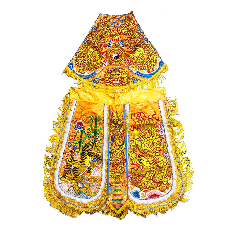 五营乩童服饰一套中坛元帅张公圣君跳童袍定制刺绣