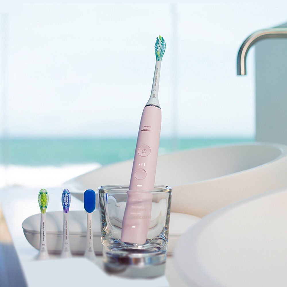 飞利浦电动牙刷hx9924/hx9954成人款声波震动智能钻石系列牙刷