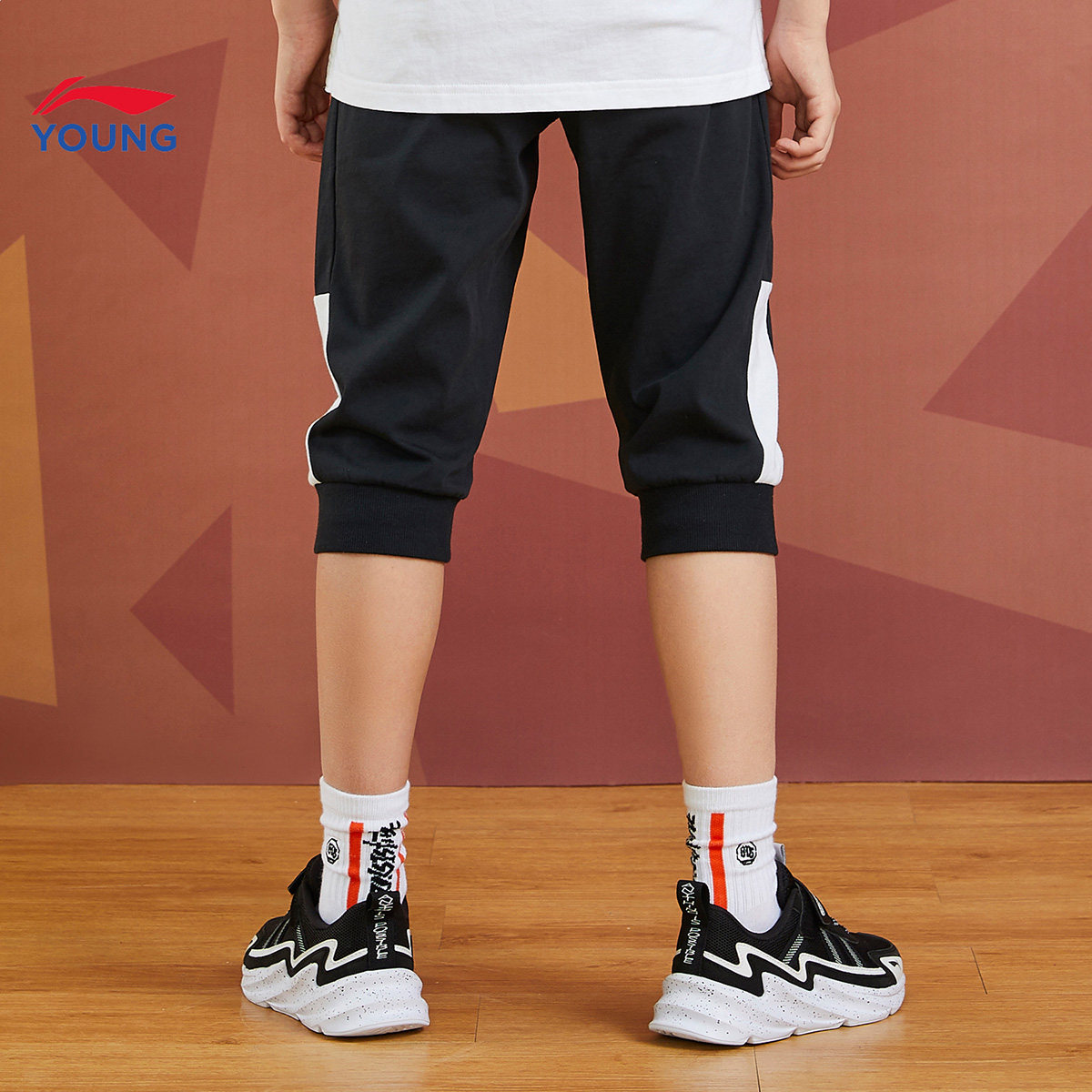 李宁2020男装青少年系列篮球badfive新款大童童装裤子