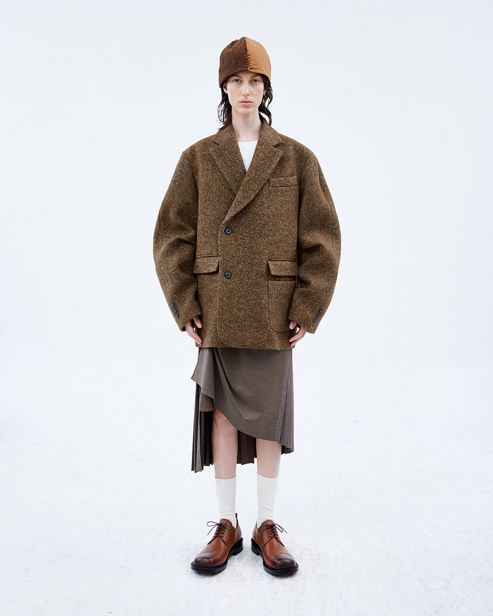 现货adererror秋冬韩国设计师品牌廓形羊毛加厚西装西装