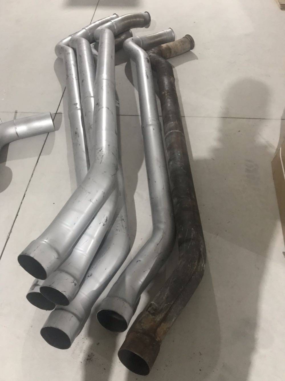 奔驰排气管泵车4141消声器卡车消音器排气波纹管柴油机