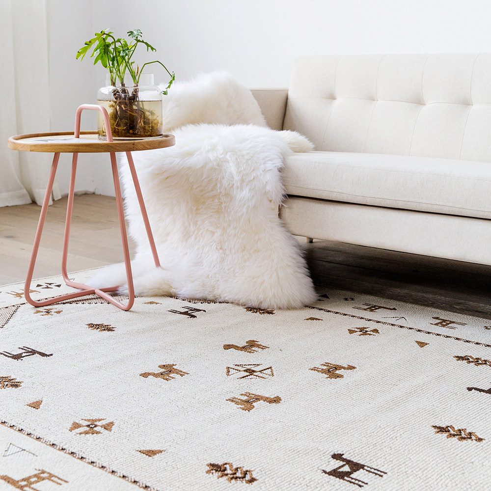 北欧几何毯床尾床边卧室客厅装饰ins地毯