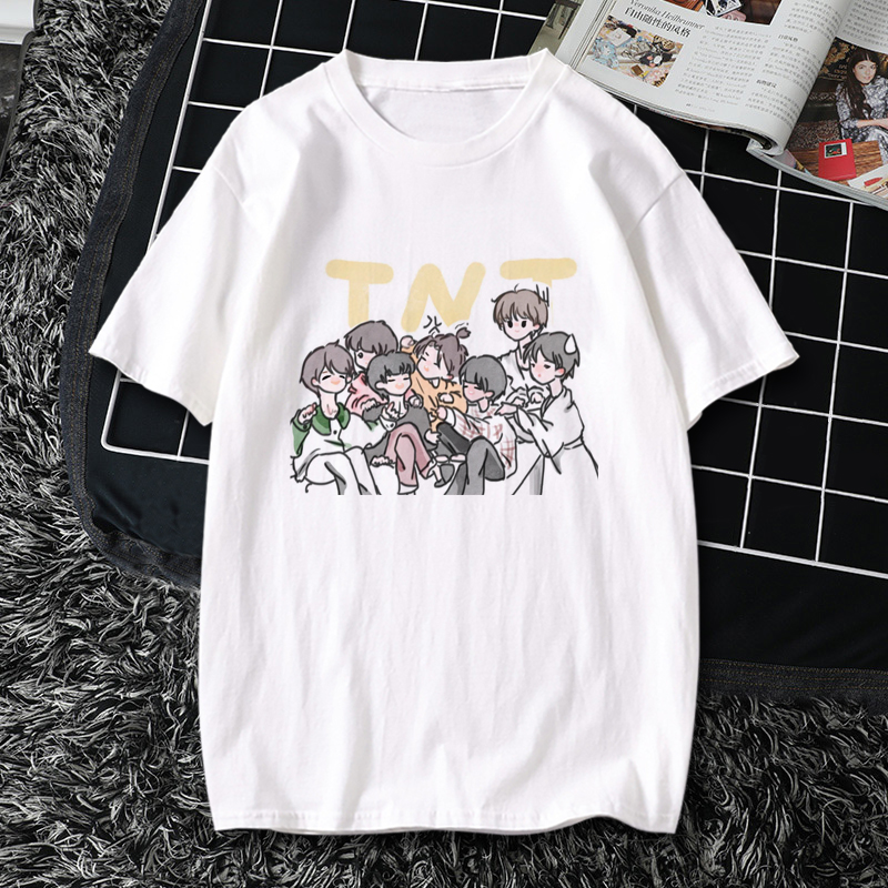 tnt时代少年团同款短袖夏季卡通宽松宋亚轩粉丝t恤
