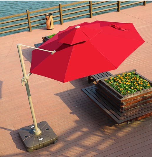 庭院遮阳伞太阳伞咖啡厅大伞户外家具酒店岗亭保安室外遮阳伞