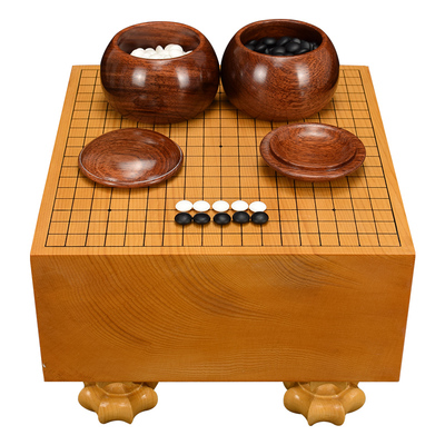 德川迷你套装香榧木棋墩围棋盘蛤碁石日本围棋 原价5600元 现价元包邮