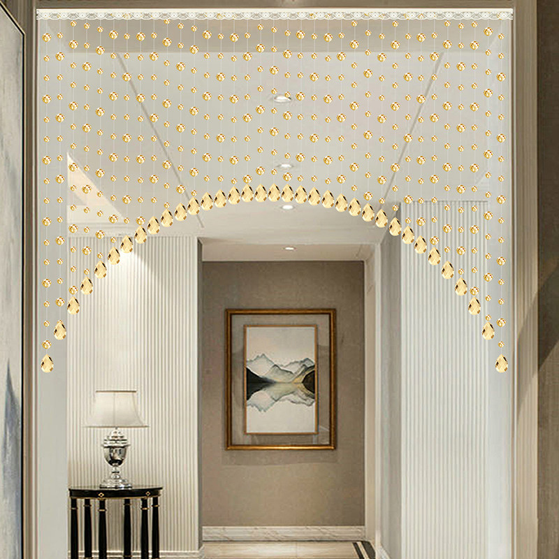 水晶珠帘隔断帘成品玄关客厅卫生间风水门帘卧室挂帘吊帘装饰帘子