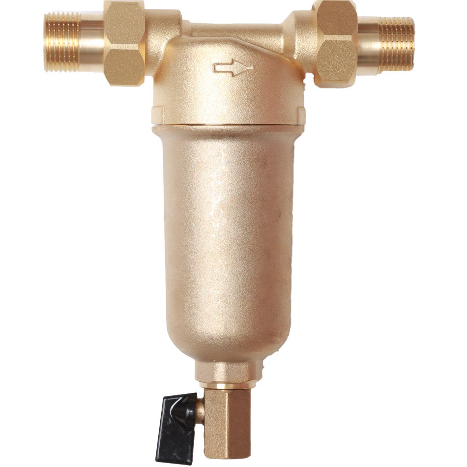 全铜前置壁挂炉前过滤器高温净水器管道滤水器除垢滤水器