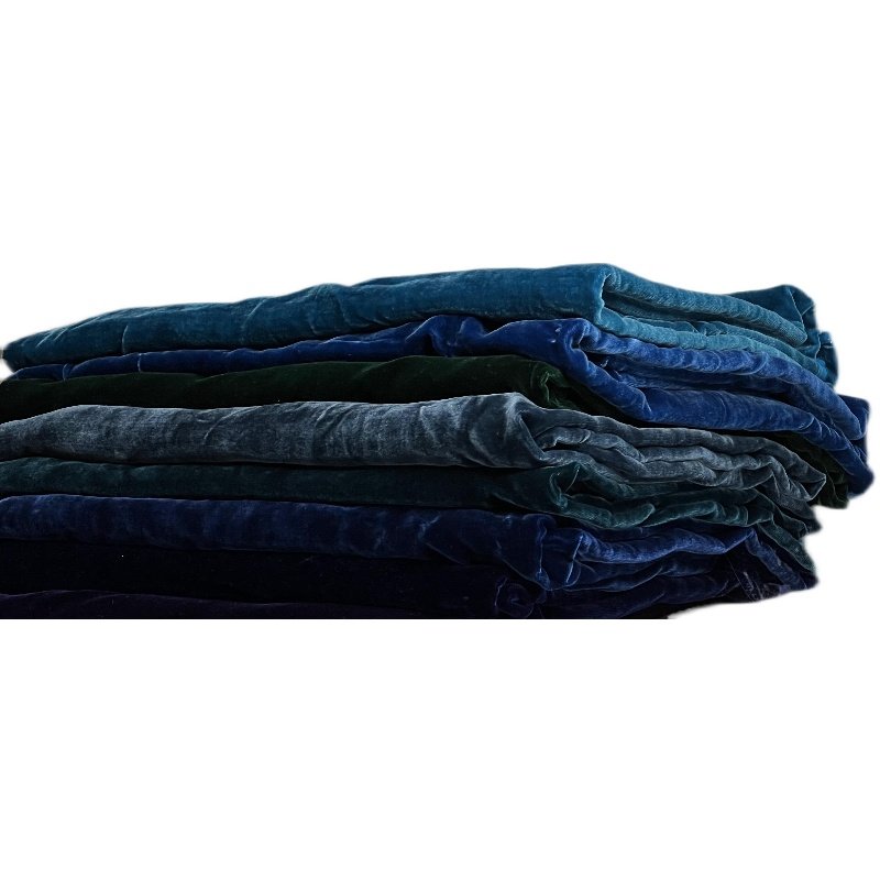 140幅宽纯色真丝丝绒面料桑蚕蚕丝乔其绒25色旗袍布面料